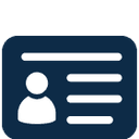 Icon of an ID card