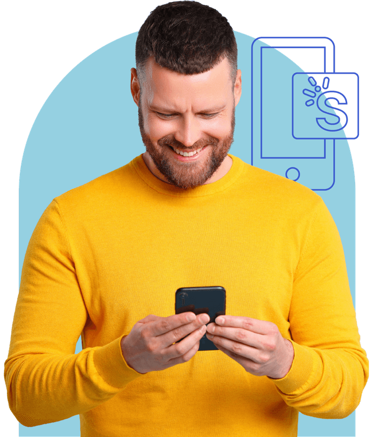 man with a phone