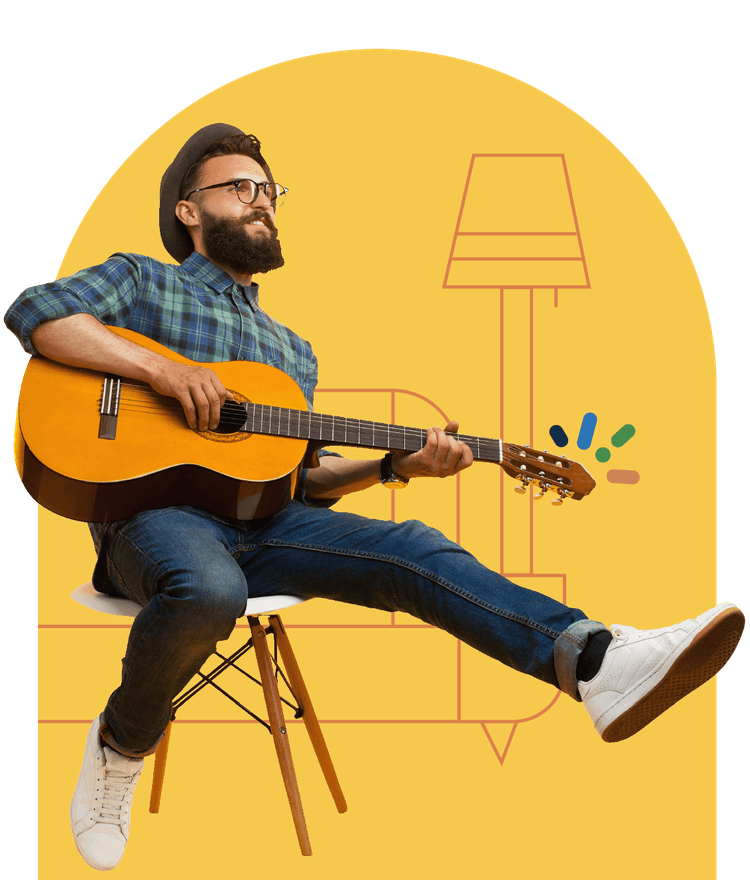 man with a guitar