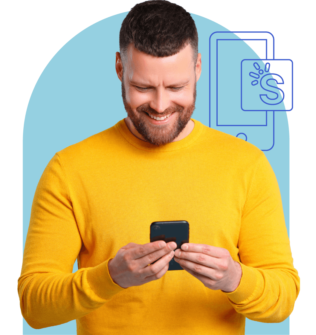 man with a phone